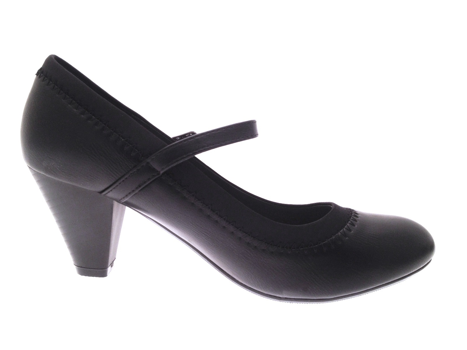 black low heel mary jane shoes